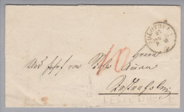 Heimat SO Solothurn 1857-01-27 Taxierter Brief Nach Kestenholz - Cartas & Documentos