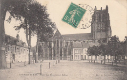 62 AIRE SUR LA LYS - Place Des Béguines Et église - Aire Sur La Lys