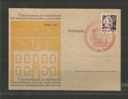 TOP!! RHEINLAND-PFALZ * GEDENKAUSGABE FÜR DAS KARL-MARX-HAUS AUF KARTE * 1947  **!! - Renania-Palatinato