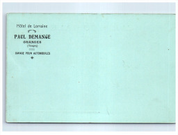 88 GRANGES - Carte Publicitaire Hotel De Lorraine - EtsP DEMANGE - Granges Sur Vologne