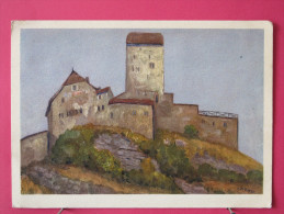 Carte Très Peu Courante - Suisse - Schloss Sargans - Tableau De Zeltner - Scans Recto-verso - Sargans