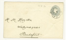 Storia Postale - GRAN BRETAGNA - ANNO 1894 - DA LONDRA PER BUDAPEST - FROM LONDON TO BUDAPEST - POSTAL STATIONERY - Interi Postali