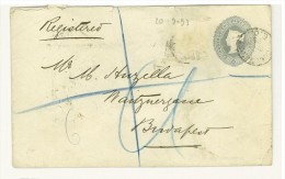 Storia Postale - GRAN BRETAGNA - ANNO 1893 - DA LONDRA PER BUDAPEST - FROM LONDON TO BUDAPEST - POSTAL STATIONERY - Material Postal