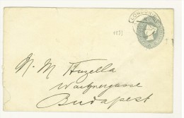 Storia Postale - GRAN BRETAGNA - ANNO 1893 - DA LONDRA PER BUDAPEST - FROM LONDON TO BUDAPEST - POSTAL STATIONERY - Stamped Stationery, Airletters & Aerogrammes