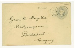 Storia Postale - GRAN BRETAGNA - ANNO 1896 - DA LONDRA PER BUDAPEST - FROM LONDON TO BUDAPEST - POSTAL STATIONERY - Material Postal