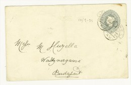 Storia Postale - GRAN BRETAGNA - ANNO 1894 - DA LONDRA PER BUDAPEST - FROM LONDON TO BUDAPEST - POSTAL STATIONERY - Interi Postali