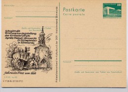 DDR P84-26b-85 C125-b Postkarte Zudruck FAHRENDE POST Sömmmerda 1985 Kat.5,00 € - Private Postcards - Mint