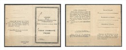 EGYPT International Aeronautical Federation Congress 1933 Press Identification Card - Covers & Documents