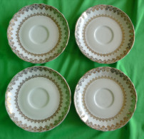 Vintage German Pottery Germany WINTERLING MARKTLEUTHEN Bavaria 4 Pcs. Of Saucer Gold Trim - Winterling (DEU)