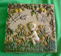 Vintage Scandinavian Pottery Sweden ? Wall Plaque Signed By KEhh ? Kvalite Alster Konst - Altri & Non Classificati