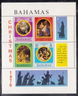 Bahamas MH Scott #312a Souvenir Sheet Of 4 Plus Labels Christmas - 1963-1973 Ministerial Government