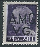 1945-47 TRIESTE AMG VG IMPERIALE 1 LIRA MH * - ED397 - Neufs