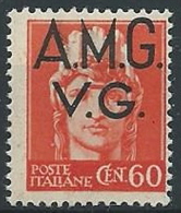 1945-47 TRIESTE AMG VG IMPERIALE 60 CENT VARIETà MNH ** - ED403-2 - Mint/hinged