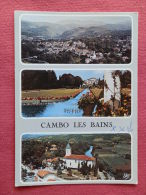 Dep 64 , Cpm CAMBO Les BAINS , Multivues , N.7751 , Vue Générale , Les Jardins Et Villa Arnaga , .. (373)Recto/Verso - Cambo-les-Bains