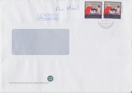 Liechtenstein Postmark - Envelope Liechtenschteinisches Landesmuseum - With Mi 1573 Triesen - Franking Machines (EMA)