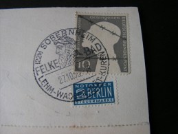 ==  BRD Karte Sobernheim 1959 - Storia Postale