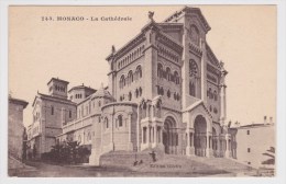 (RECTO / VERSO) MONACO EN 1922 - N° 743 - LA CATHEDRALE - Cattedrale Dell'Immacolata Concezione