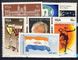 #RSA 1977. Complete Commemorative Year-set. Michel 509-11 + 533-36. MNH(**) - Années Complètes