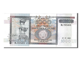 Billet, Burundi, 1000 Francs, 2000, KM:39c, NEUF - Burundi