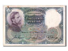 Billet, Espagne, 50 Pesetas, 1931, 1931-04-25, TTB+ - 50 Pesetas