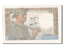 Billet, France, 10 Francs, 10 F 1941-1949 ''Mineur'', 1946, 1946-09-26, SPL - 10 F 1941-1949 ''Mineur''