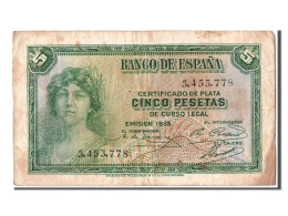 Billet, Espagne, 5 Pesetas, 1935, TB+ - 5 Peseten