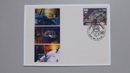 UNO-Genf 586 Block 22 Maximumkarte MK/MC, ESST, 50 Jahre Weltraumfahrt - Maximum Cards