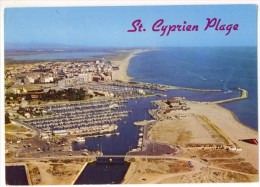 66 Saint Cyprien Plage  Vue Aérienne  Le Port N°983   BE - Saint Cyprien