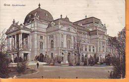 Austria  1911 Y Traveled Postcard Graz Theater Building - Graz