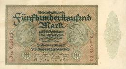 Deutschland, Germany - 500 000 Mark, Reichsbanknote, Ro. 87 E,  ( Serie AB ) XF - VF ( II-III ), 1923 ! - 500000 Mark