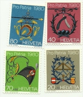 1980 - Svizzera 1106/09 Pro Patria C3298, - Unused Stamps
