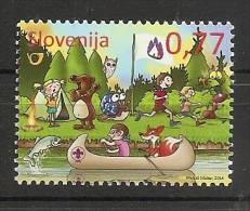 SLOVENIA ,SLOWENIEN 2014,SCOUTS,PFADFINDERS,MNH - Lettres & Documents
