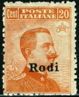 RODI, COLONIE ITALIANE, ITALIAN COLONIES, EGEO, 1916, FRANCOBOLLO NUOVO (MNH**), Scott 5 - Aegean (Rodi)