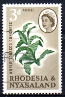 RHODESIA & NYASALAND 1963 World Tobacco Congress, Salisbury - 3d Tobacco Plant FU - Rodesia & Nyasaland (1954-1963)