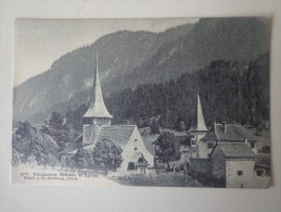 CPA SUISSE ROUGEMONT CHÂTEAU ET EGLISE - Rougemont