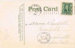 8948. Postal DANVERS (Mass) 1907. Poland Spring House - Lettres & Documents