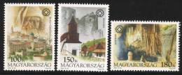 HUNGARY - 2002. UNESCO World Heritage Sites / Caves Of Aggtelek / Castle Of Buda / Hollókő MNH!!  Mi 4736-4738. - Unused Stamps