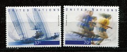 Nations Unies - New York** N° 964/965 - Année Internationale Du Sport :voile; Course - Nuevos