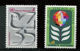 Nations Unies - Vienne ** N° 12/13 - 35e Ann. De L'O.N.U. - Ungebraucht