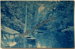 CPA Carte Photo Cyanotype Rivière YERRES 1910 COMBS LA VILLE Seine & Marne - Combs La Ville