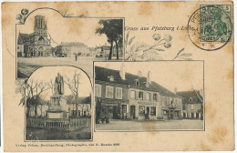 Gruss Aus PfalzburgMulti Vues Velten Von Knecht 2090 Timbrée 1908 Taches - Phalsbourg