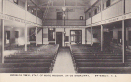 New Jersey Paterson Interior View Star Of Hope Mission Albertype - Paterson