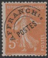 FRANCE STAMP TIMBRE PREOBLITERE N° 50 \" SEMEUSE 5c ORANGE \" NEUF Xx TB A VOIR - Sonstige & Ohne Zuordnung