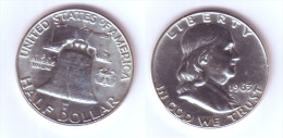 U.S.A. 1/2 Dollar 1963 D - 1948-1963: Franklin