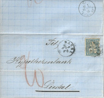 Faltbrief  Basel - Liestal           1866 - Covers & Documents