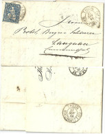 Faltbrief  Thun - Bern - Langnau          1864 - Lettres & Documents