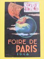 CPA Foire De Paris 1948 - Premier Jour (Cachet Comité Philatelique) - Foires