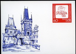 DDR P99 Postkarte PRAGA ** 1988  Kat. 6,00 € - Postkarten - Ungebraucht