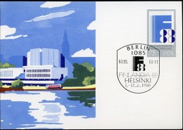 DDR P100 Postkarte FINLANDIA Sost. 1988  Kat. 6,00 € - Postcards - Used