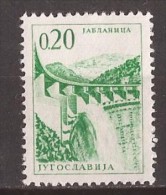 1966  1155-56  TECHNIK ARCHITEKTUR  JUGOSLAVIJA JUGOSLAWIEN  BOSNIEN WASSERKRAFTWERK JABLANICA  USED - Ungebraucht